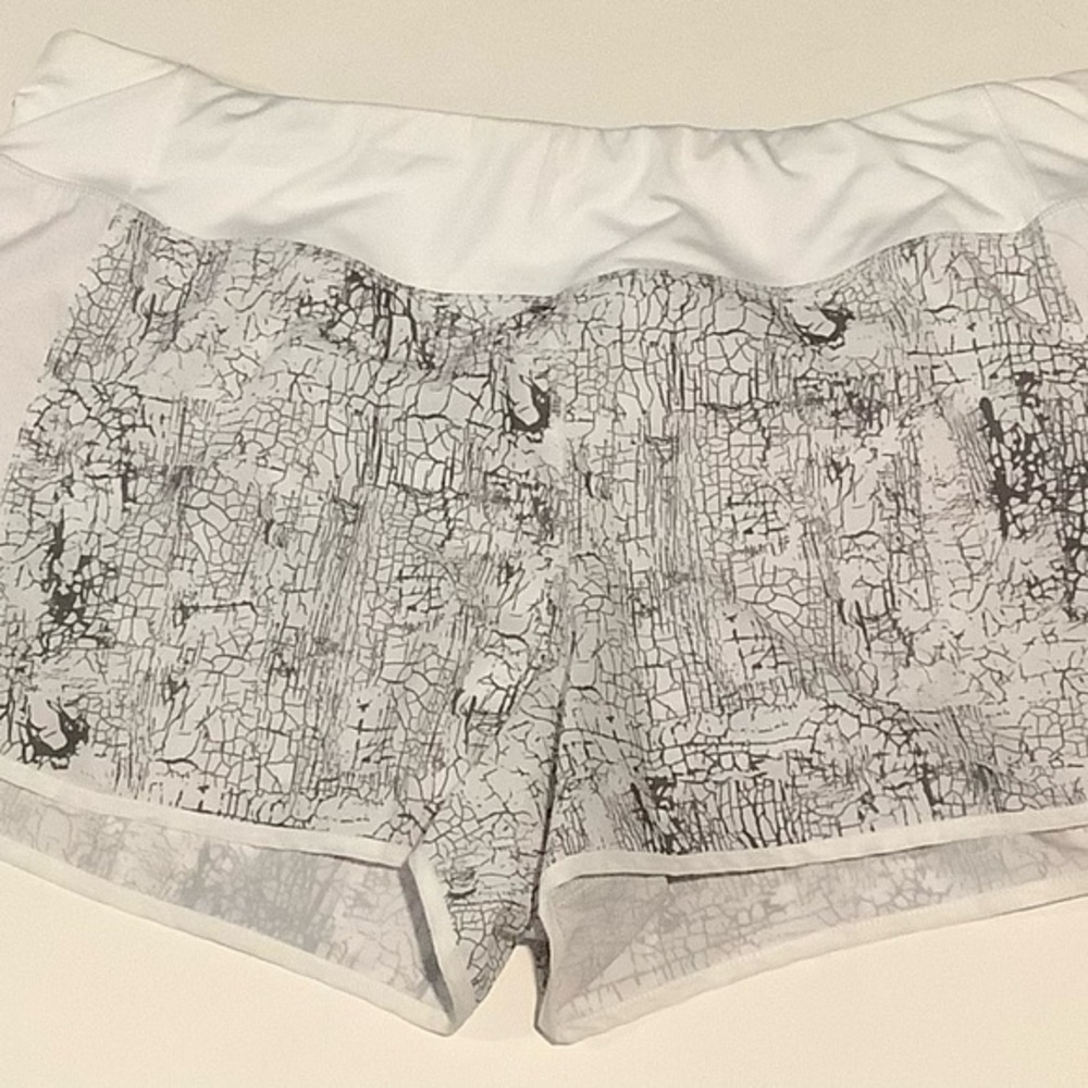 MTA Sport White and Gray Athletic Shorts